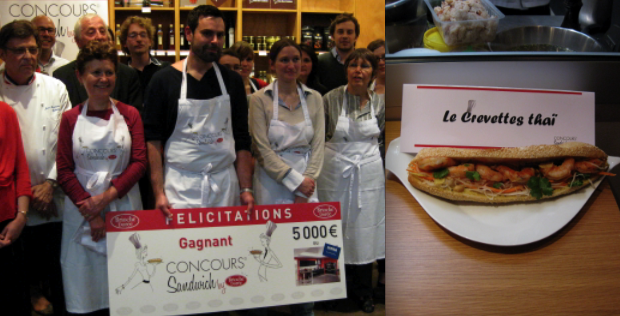 le sandwich crevettes thai grand gagnant du concours brioche doree le chef le chef