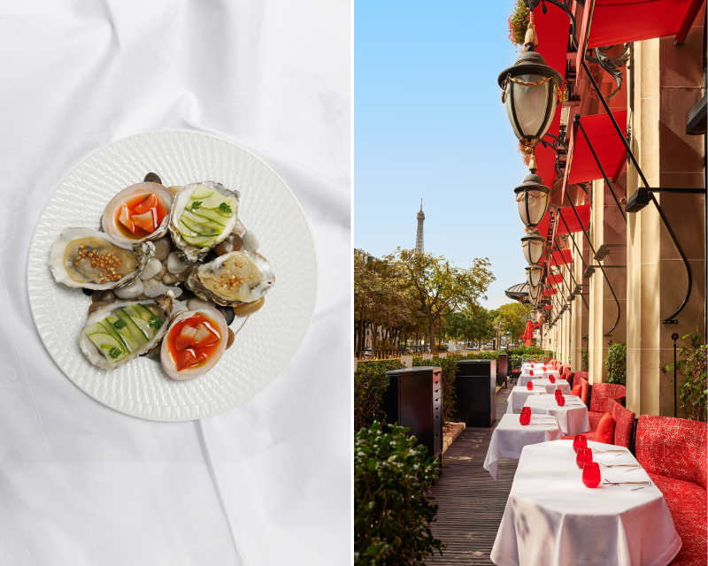 Nouveau concept iodé par Jean Imbert à La Terrasse Montaigne du Plaza Athénée