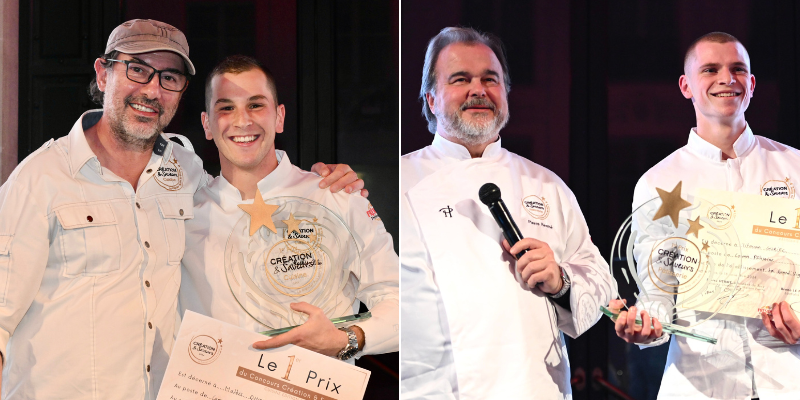 Mathis Dho et Titouan Guriec lauréats du Concours Création & Saveurs Président Professionnel