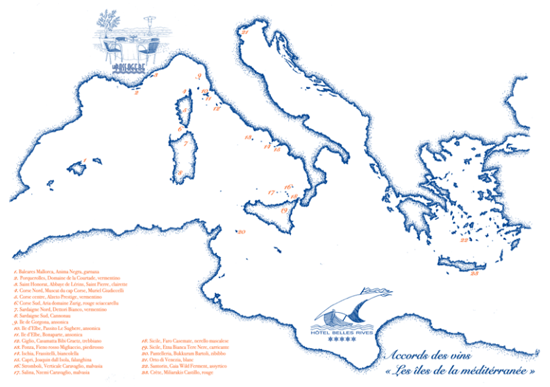 À la Passagère, un accord mets et vins autour des îles méditerranéennes​